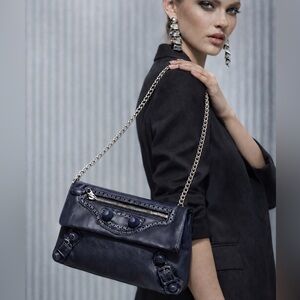 Balenciaga Agneau Giant Brogues Envelope Clutch Bag